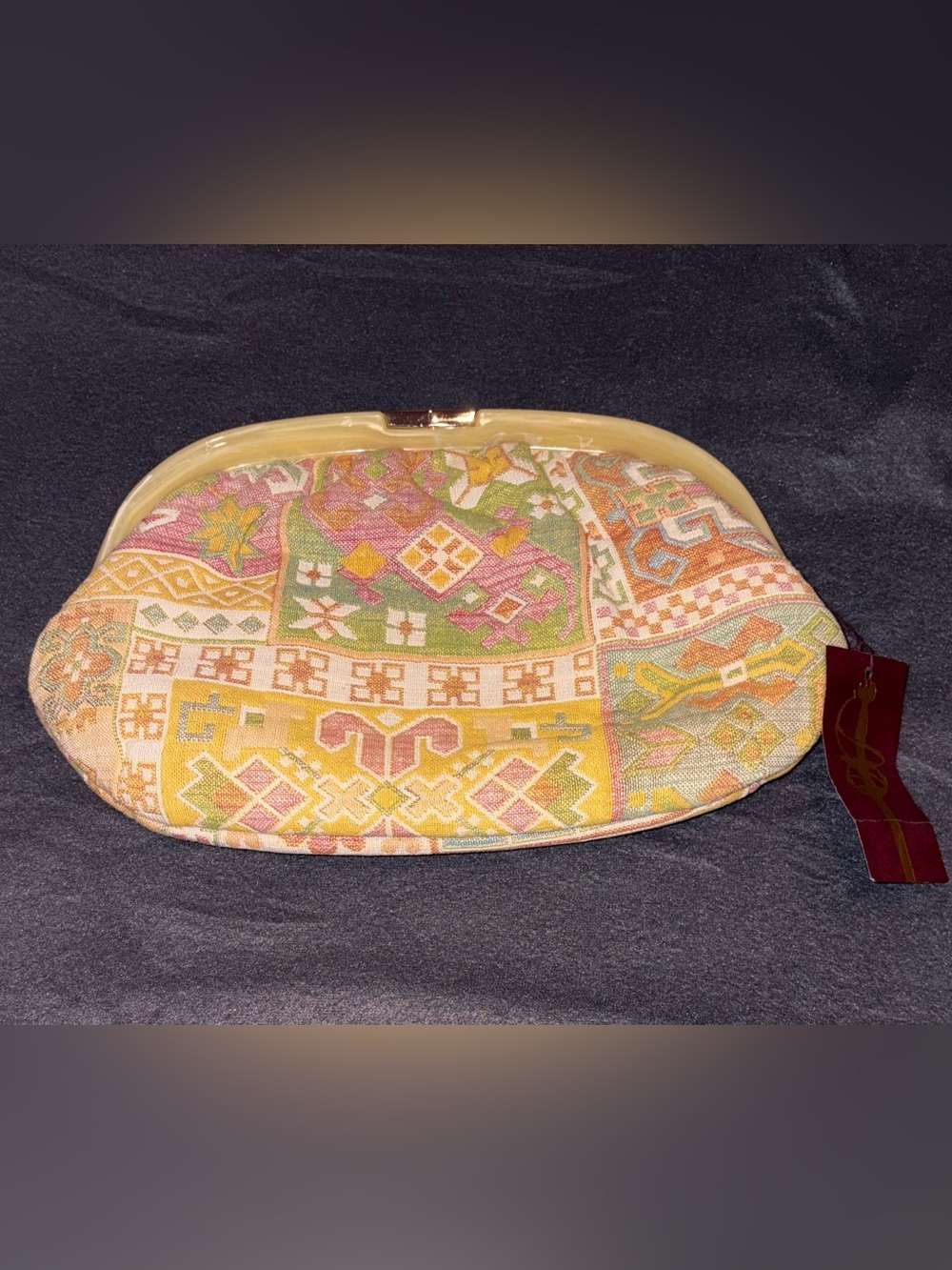 Ruth Saltz Vintage Tapestry Clutch NWT - 70s